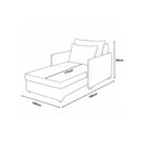 Ver imagem 5 de Poltrona Sofá Cama Mônica Confortável Retrátil Bouclê Bege - Montanari's Decor