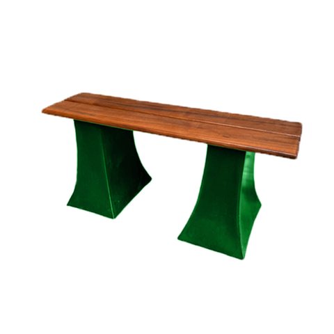 Banco Sapateira Jardim Condomínio Praia 2 Lugares BGPLASTICOS BGB VERDE BANDEIRA 011