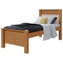 Ver imagem 1 de Cama Solteiro Athenas - Lopas Amendoa Clean-off White