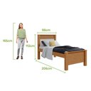 Ver imagem 7 de Cama Solteiro Athenas - Lopas Amendoa Clean-off White