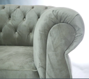 Ver imagem 3 de Poltrona Chesterfield Duque Com Capitonê Suede Cinza Para Sala, Tv, Estar, Recepção