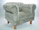 Ver imagem 2 de Poltrona Chesterfield Duque Com Capitonê Suede Cinza Para Sala, Tv, Estar, Recepção