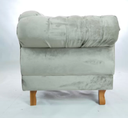 Ver imagem 4 de Poltrona Chesterfield Duque Com Capitonê Suede Cinza Para Sala, Tv, Estar, Recepção