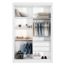 Ver imagem 2 de Guarda-Roupa Solteiro 4 Espelhos 2 Portas de Correr Milan New Leifer