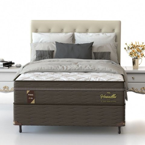 Conjunto Box Molas Ensacadas Probel Versailles Ultra Gel Casal 138x56cm
