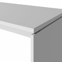 Ver imagem 4 de Mesa Escritório Escrivaninha 160cm X 70cm Pés Painel F5 Cor:cinza