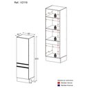 Ver imagem 3 de Paneleiro 2 Portas 62cm com Rodapé Veneza Multimóveis V2119 Branco