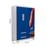 Roupeiro Infantil Carro Compacto 3 Portas em Mdf Resistente:azul - 3