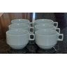 Jogo 6 Xícaras de Café Hotel - 100ml Empilháveis - Kit Porcelana Branca (2) - 3