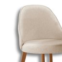 Ver imagem 6 de Conjunto com 2 Cadeiras em Madeira Ester Bege/Off White/Imbuia Marrom