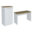 Ver imagem 2 de Conjunto Escritório Home: Escrivaninha 6095 + Armário 6094