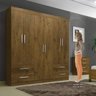 Guarda-Roupa Casal 6 Portas 4 Gavetas Recife Leifer - 5