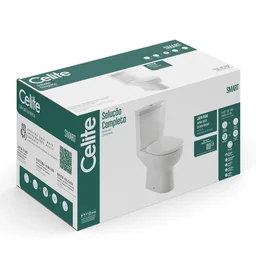 Kit Vaso Sanitário com Caixa Acoplada e Assento Polipropileno Soft Close Smart Celite - 8