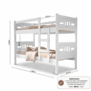 Ver imagem 5 de Beliche Esmeralda MDF Escada Central Proteção Lateral Transforma em 2 Camas de Solteiro