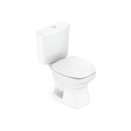 Kit de Bacia com Caixa Assento PP com Queda Amortecida e Complementos de Instalação Thema Roca I Incepa - 1