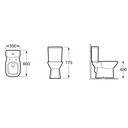 Ver mais imagens de Kit Vaso Sanitário com Caixa Acoplada e Assento Queda Amortecida Debba Classic Roca