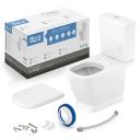Ver imagem 2 de Kit Vaso Sanitário com Caixa Acoplada e Assento Soft Close Gap Roca Branco/Brilhante