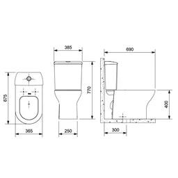 Kit Vaso Sanitário com Caixa Acoplada e Assento Soft Close Nexo Roca - 6