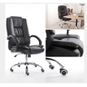 Cadeira Presidente Dark com Relax Ergonômica Tronus Escritório Base Cromada Rodizio Pu Anti Risco - 3