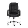 Cadeira Presidente Dark com Relax Ergonômica Tronus Escritório Base Cromada Rodizio Pu Anti Risco - 6