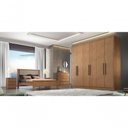 Ver imagem 4 de Guarda Roupa Casal 100% Mdf 6 Portas 8 Gavetas Rizon -cumaru Móveis Novo Horizonte