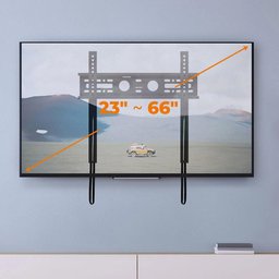 Suporte Fixo para Tvs 23" a 66" com Trava de Segurança Ultra Slim Aquário - 4