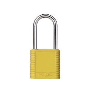 Cadeado Pado Abs Bloqueio 42mm Haste de Aço - Amarelo