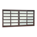 Ver imagem 1 de Janela Alumínio Elite c/Travessas 4F.Móv.120 x 150 V.Liso Marrom Corten Brimak