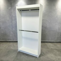 Estante Expositor Roupas  Multiuso Branco 185X92X32Cm - Deep - 2