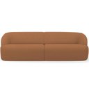 Ver imagem 7 de Sofá 3 Lugares Curvo Orgânico com 02 Poltronas Living 250cm Barolo L06 Bouclê Terracota