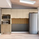 Ver imagem 4 de Armário Cozinha com 8 Portas Oslo Freijó Vanila Ripado