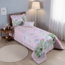 Ver imagem 5 de Kit Edredom Girl Solteiro Infantil 300 Fios Estampa Libélulas 4 Pçs