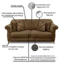 Ver mais imagens de Sofá Amsterdam 3 Lugares 2,00 Suede - Lucadi Home