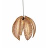 Pendente Folha Palha de Milho Fibra Natural Rustico Lustre:pintada - 4