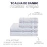 Jogo Toalha Banho e Rosto 100% Algodão 4 Pç Premium Branco - 4