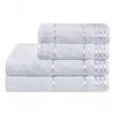 Ver imagem 3 de Jogo Toalha Banho e Rosto 100% Algodão 4 Pç Premium Branco