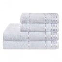 Ver imagem 1 de Jogo Toalha Banho e Rosto 100% Algodão 4 Pç Premium Branco