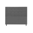 Ver imagem 2 de Cabeceira Casal Jbe Moveis Barcelona 144cm Cinza Para Cama Box 138cm Decoração Quarto