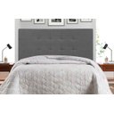 Ver imagem 1 de Cabeceira Casal Jbe Moveis Barcelona 144cm Cinza Para Cama Box 138cm Decoração Quarto