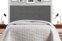 Ver imagem 1 de Cabeceira Casal Jbe Moveis Barcelona 144cm Cinza Para Cama Box 138cm Decoração Quarto