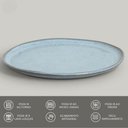 Ver imagem 6 de Prato Raso 27cm Bio Breeze Porto Brasil Cerâmica Stoneware Azul Avulso Servir Refeição