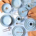 Ver imagem 3 de Prato Raso 27cm Bio Breeze Porto Brasil Cerâmica Stoneware Azul Avulso Servir Refeição