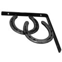 Ver imagem 3 de Par de Mão Francesa Rustica Ferradura Country Western Verniz