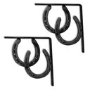 Ver imagem 1 de Par de Mão Francesa Rustica Ferradura Country Western Verniz