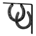 Ver imagem 2 de Par de Mão Francesa Rustica Ferradura Country Western Verniz