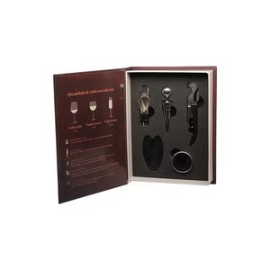 KIT ACESSORIOS P/ VINHO LIVRO