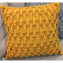 Almofada Colmeia 45x45 Amarelo Ouro - 2
