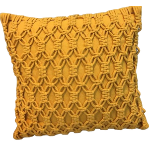 Almofada Colmeia 45x45 Amarelo Ouro