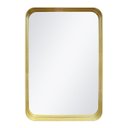 Ver imagem 1 de Espelho Decorativo Urban 40x60cm Retangular Cantos Dourado