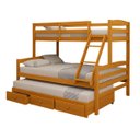 Ver imagem 5 de Cama Treliche Casal Solteiro Madeira Maciça 3 Gavetas:Mel